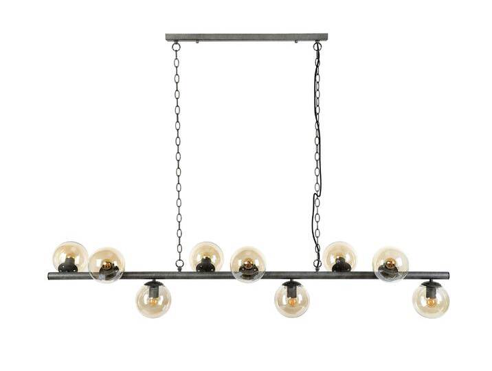 RAIKA Pendelleuchte mit 9 Glaskugeln, Material Metall RAIKA Pendelleuchte mit 9 Glaskugeln, Material Metall von Möbel-Eins