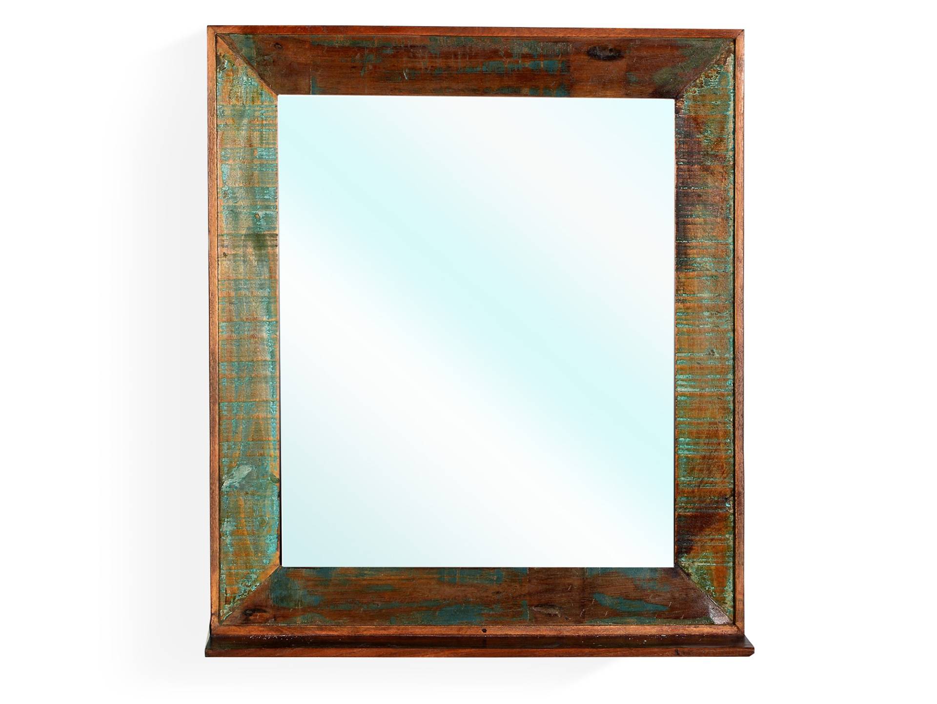 RIVERBOAT Spiegel aus Altholz, Material Massivholz, Vintage-Optik von Möbel-Eins