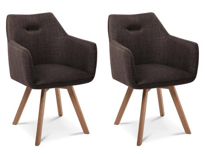 ROOKY 2er Set Schalenstuhl, Gestell Eiche massiv / Bezug ROOKY 2er Set Schalenstuhl, Gestell Eiche massiv / Bezug von Möbel-Eins