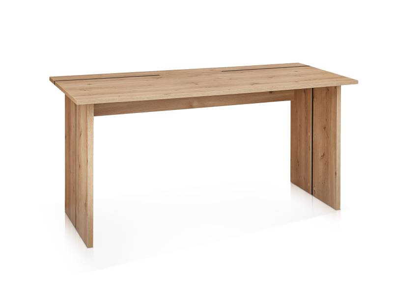 SAN MARINO Schreibtisch, Material Spanplatte, Artisan eichefarbig von Möbel-Eins