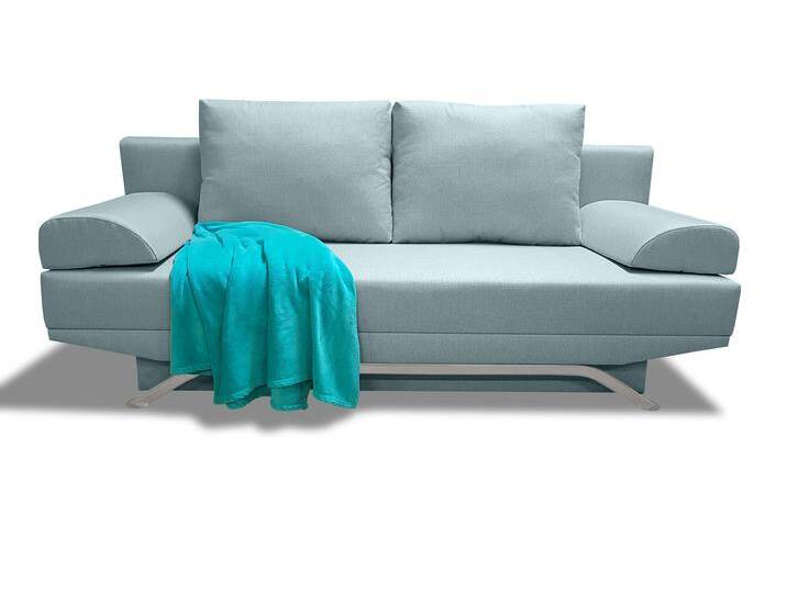SAVOS Schlafsofa, Stoffbezug und Bettkasten, mint SAVOS Schlafsofa, Stoffbezug und Bettkasten, mint von Möbel-Eins