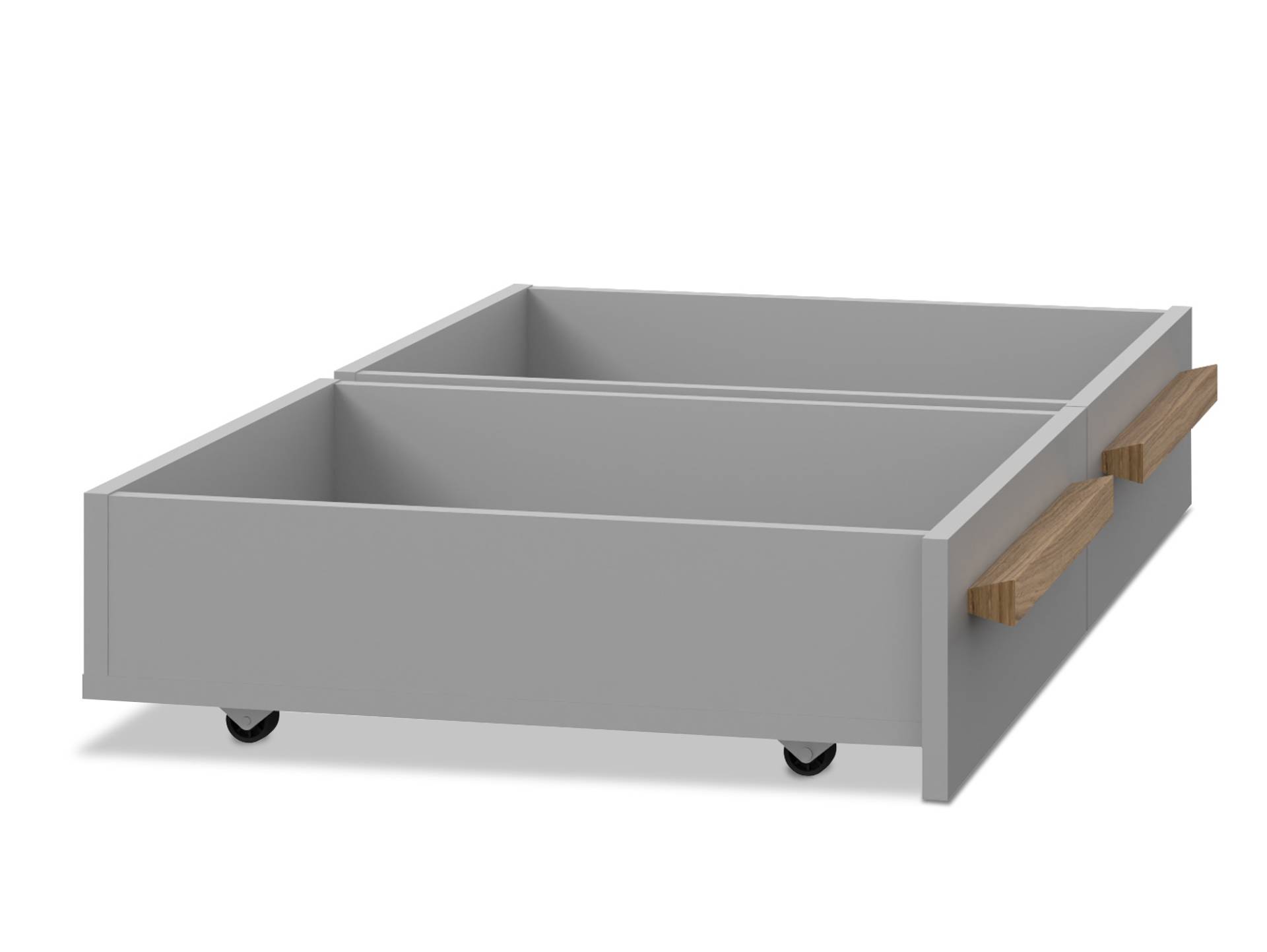 SPARKI 2er Set Bettschubläden, Material Dekorspanplatte, Grau / Catania Eichefarbig SPARKI 2er Set Bettschubläden, Material Dekorspanplatte, Grau / Catania Eichefarbig von Möbel-Eins