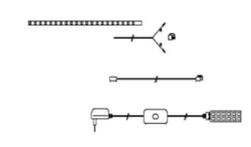Set 2. LED Band Bel. ca. 100 cm lang von Möbel-Eins