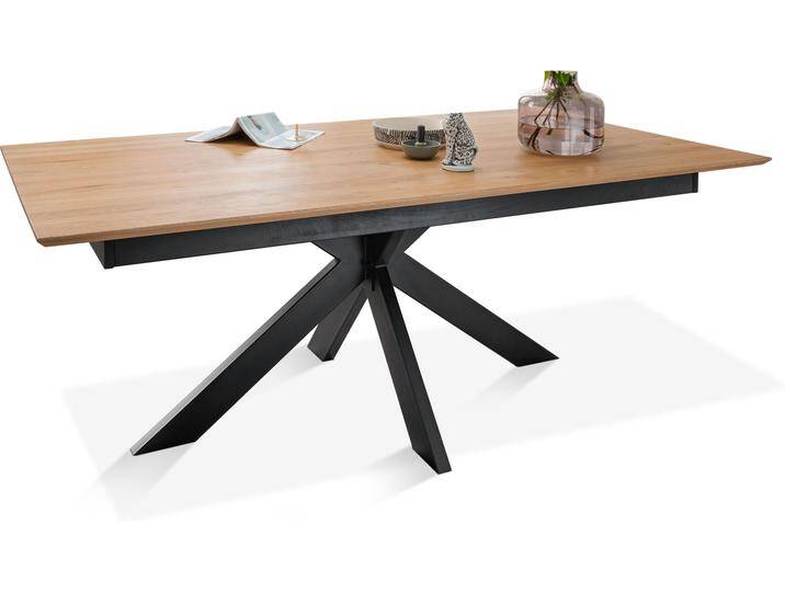 TAMIRO Esstisch ausziehbar, Material Massivholz / Metall von Möbel-Eins