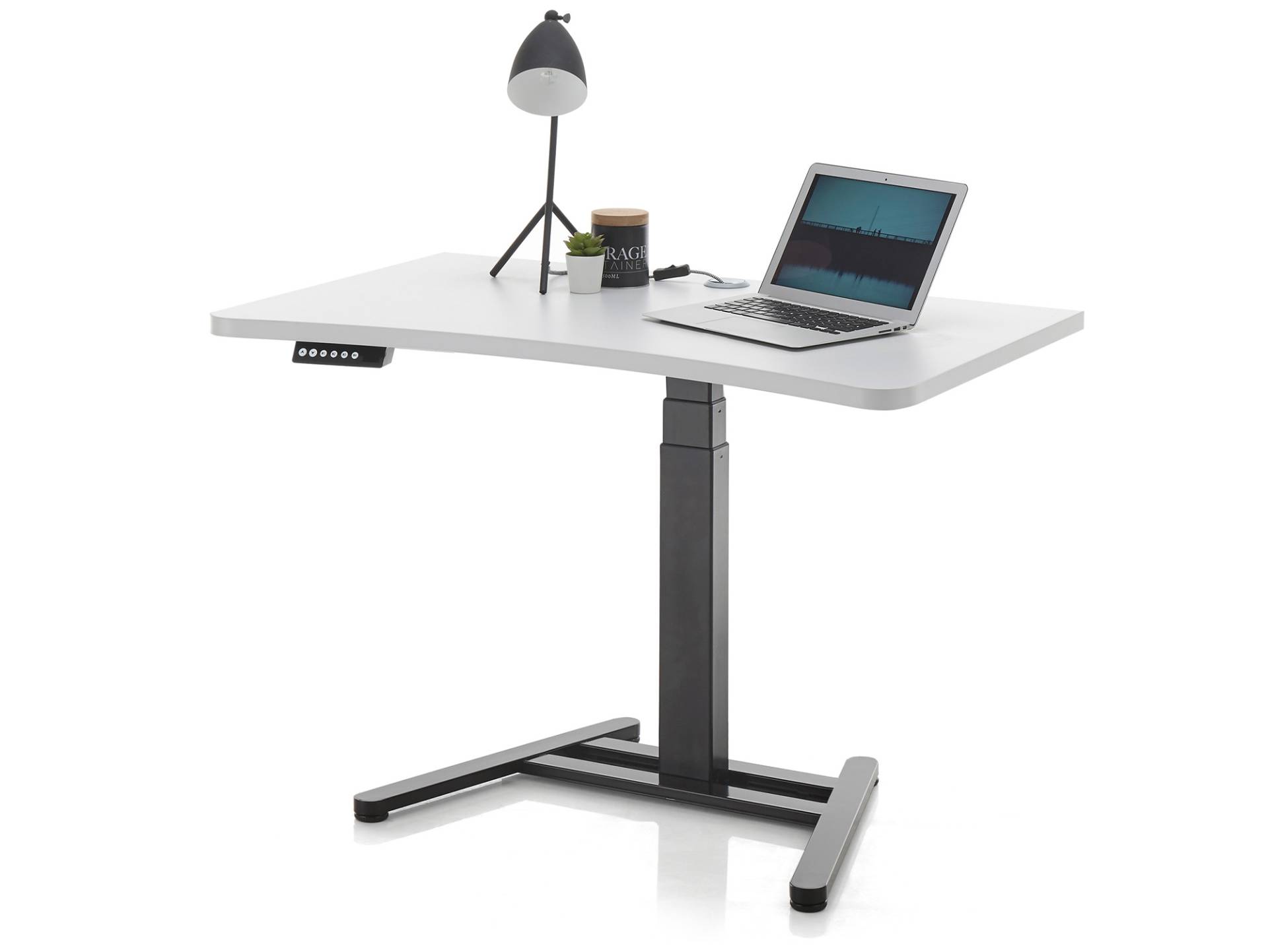 TERRENCE elektrisch höhenverstellbarer Schreibtisch  /  Stehtisch, Material Dekorspanplatte von Möbel-Eins