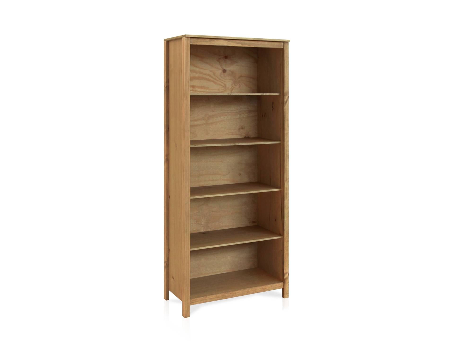 TOBINO Bücherregal 5 Fächer, Material Massivholz, Kiefer von Möbel-Eins