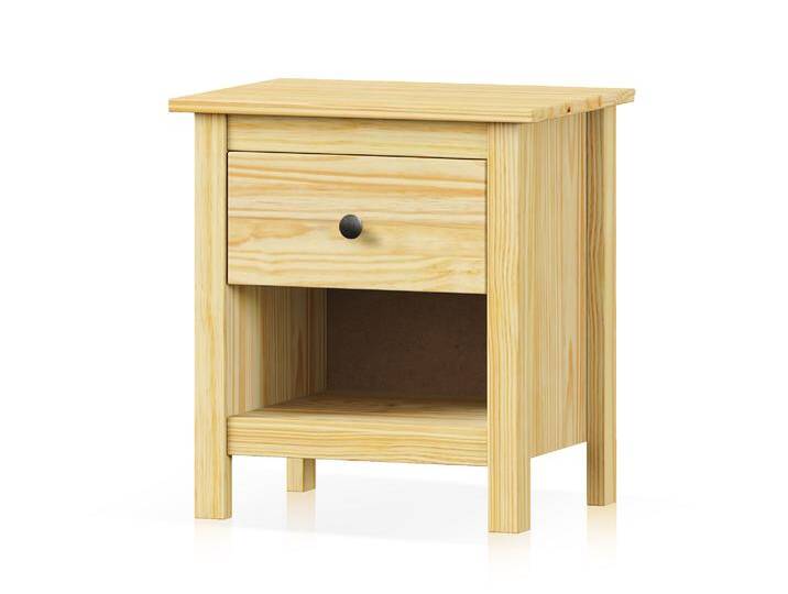 TOBINO Nachtkommode mit 1 Schublade, Material Massivholz von Möbel-Eins