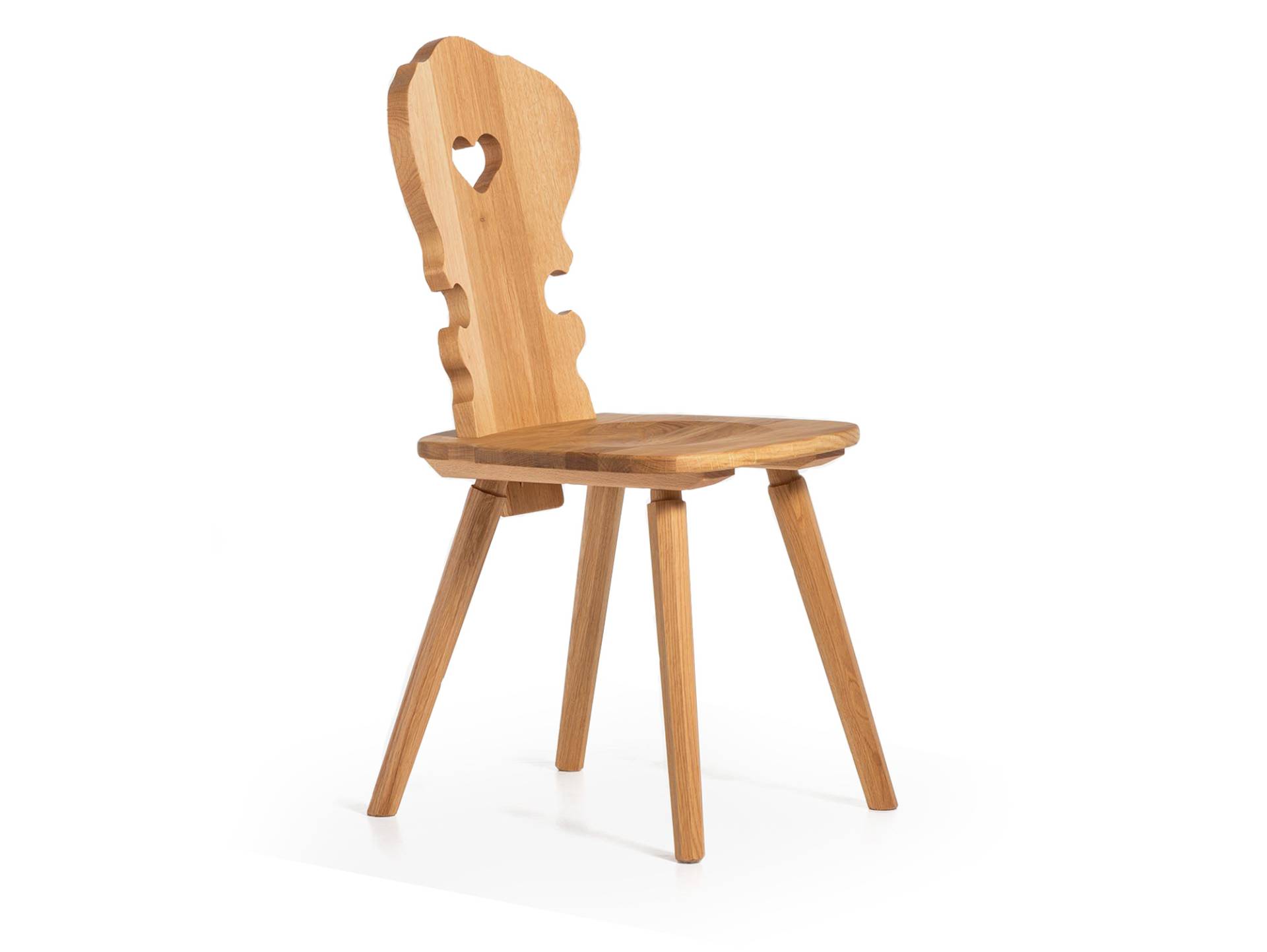 VALERIO Stuhl, Material Massivholz, Eiche lackiert von Möbel-Eins