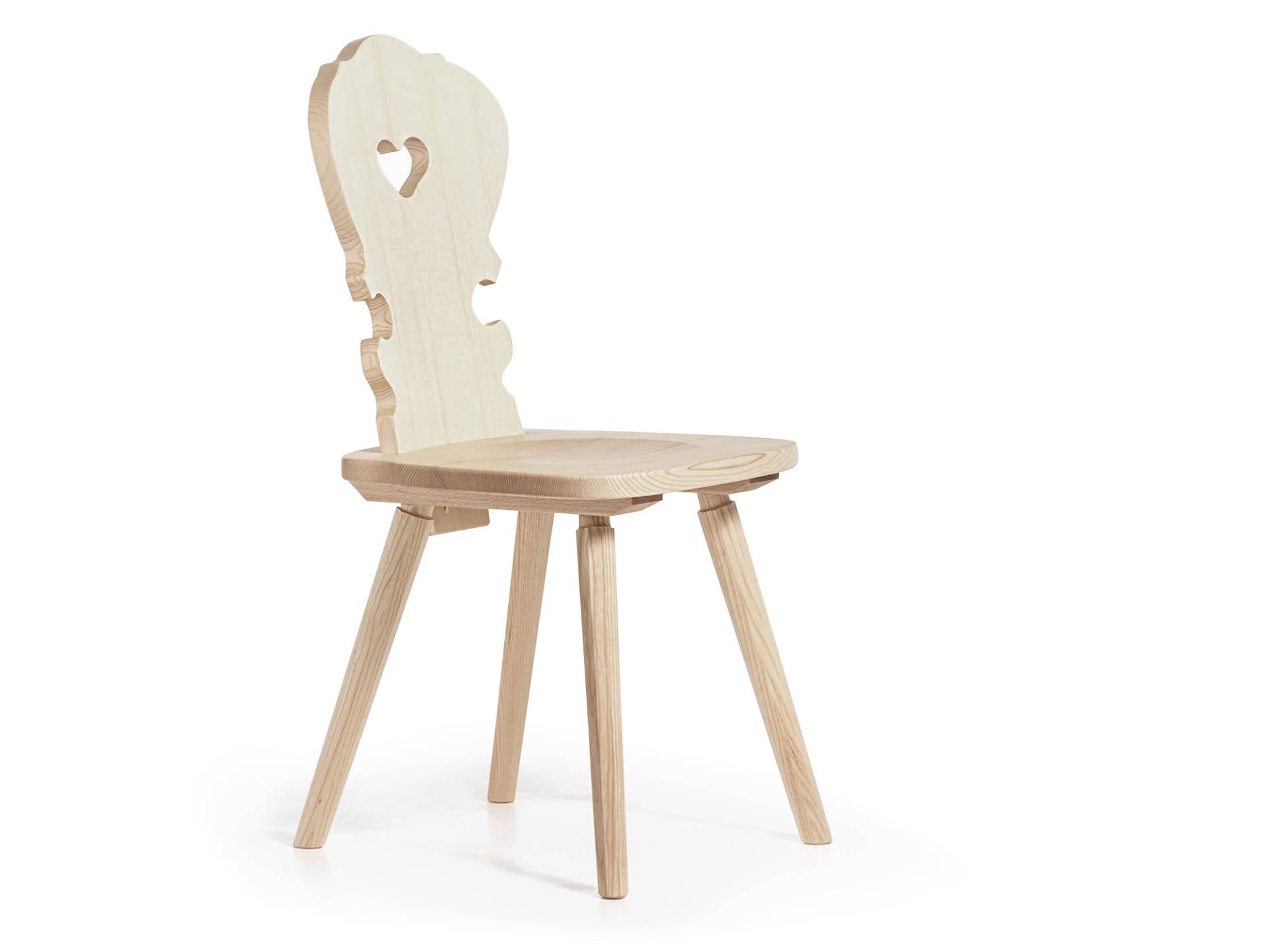VALERIO Stuhl, Material Massivholz, Esche lackiert von Möbel-Eins