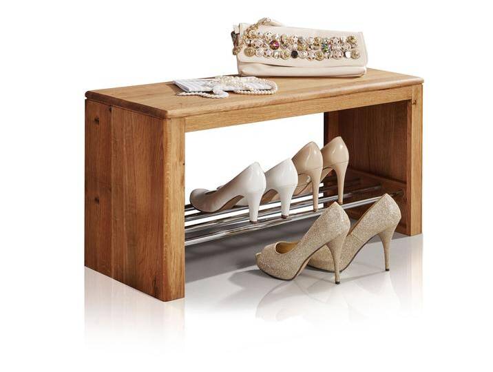 VERONA Schuhregal, Material Massivholz, Wildeiche geölt von Möbel-Eins