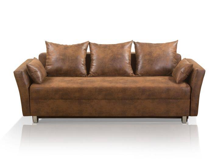 WALLI Schlafsofa inklusive Kissen Bezug Gobi braun WALLI Schlafsofa inklusive Kissen Bezug Gobi braun von Möbel-Eins