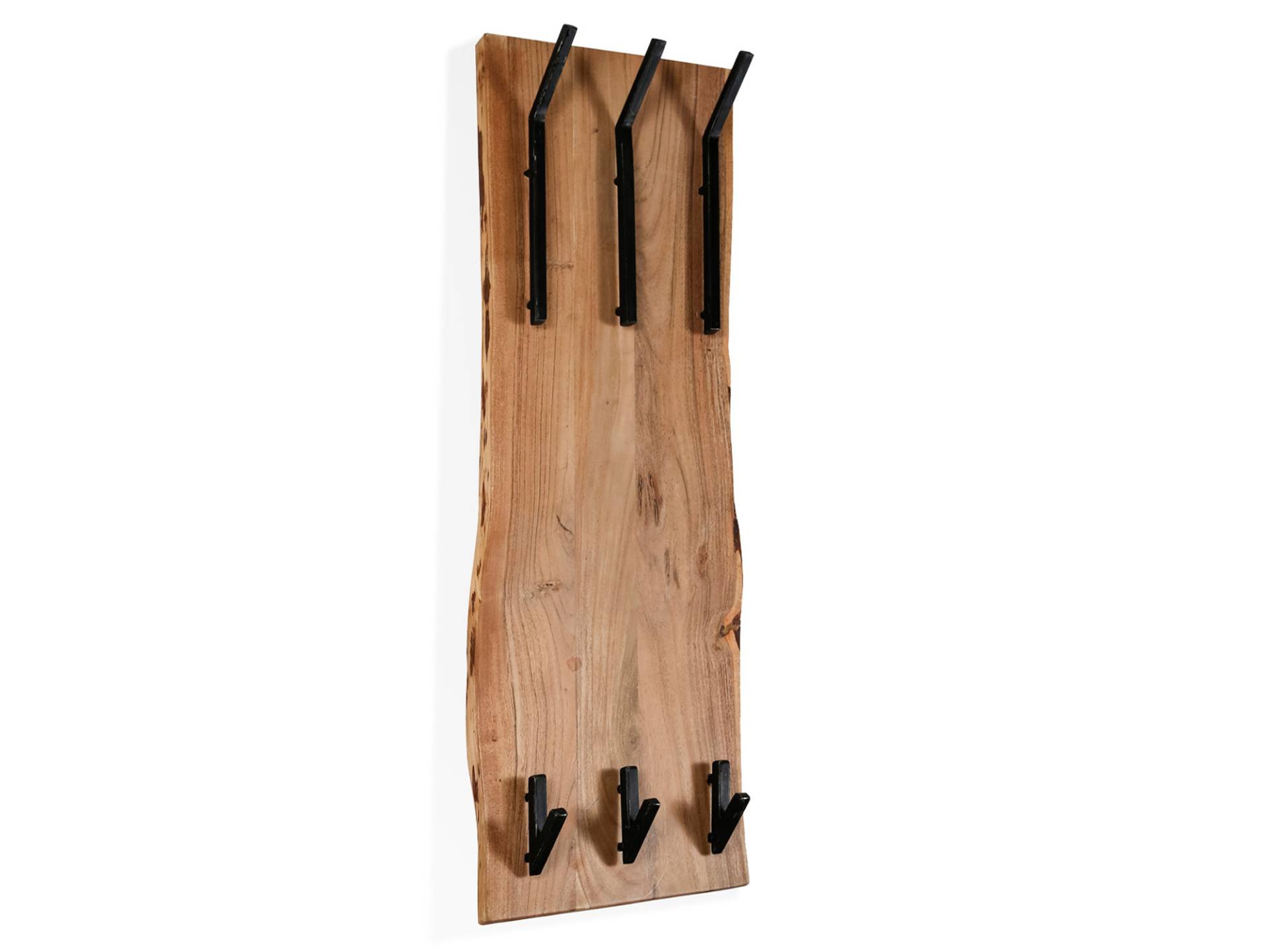 WARI Garderobenpaneel hoch, Material Massivholz, Akazie von Möbel-Eins