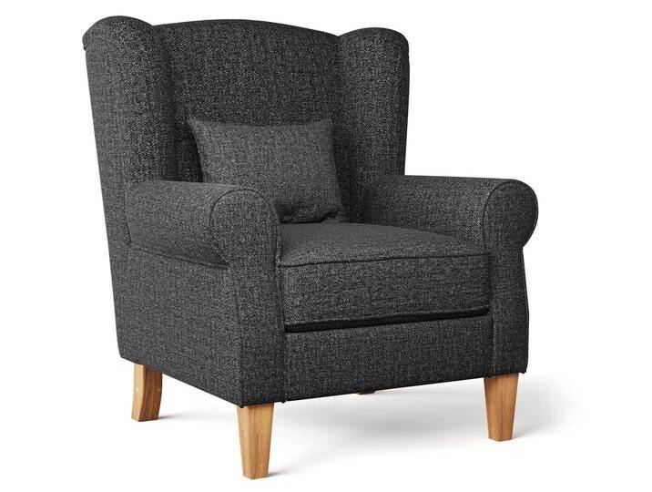 WILLY Ohrensessel, Material Stoff, Dunkelgrau WILLY Ohrensessel, Material Stoff, Dunkelgrau von Möbel-Eins