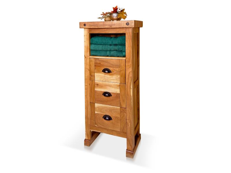 WINCHESTER Bad Standregal II, Material Massivholz, Mango rustikal von Möbel-Eins