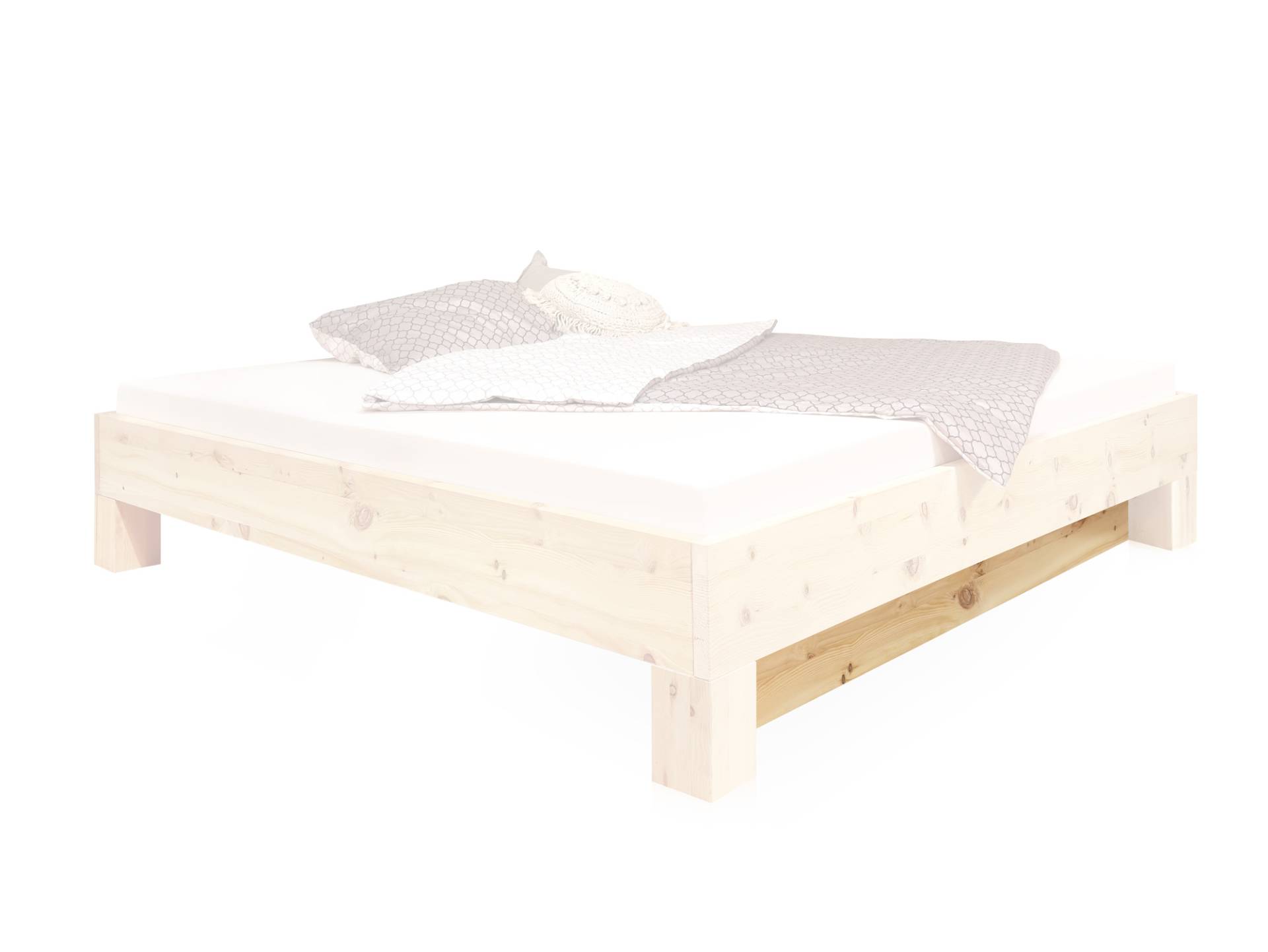 ZABINO Blende zum 4-Fuß-Bett, Material Massivholz, Zirbe von Möbel-Eins