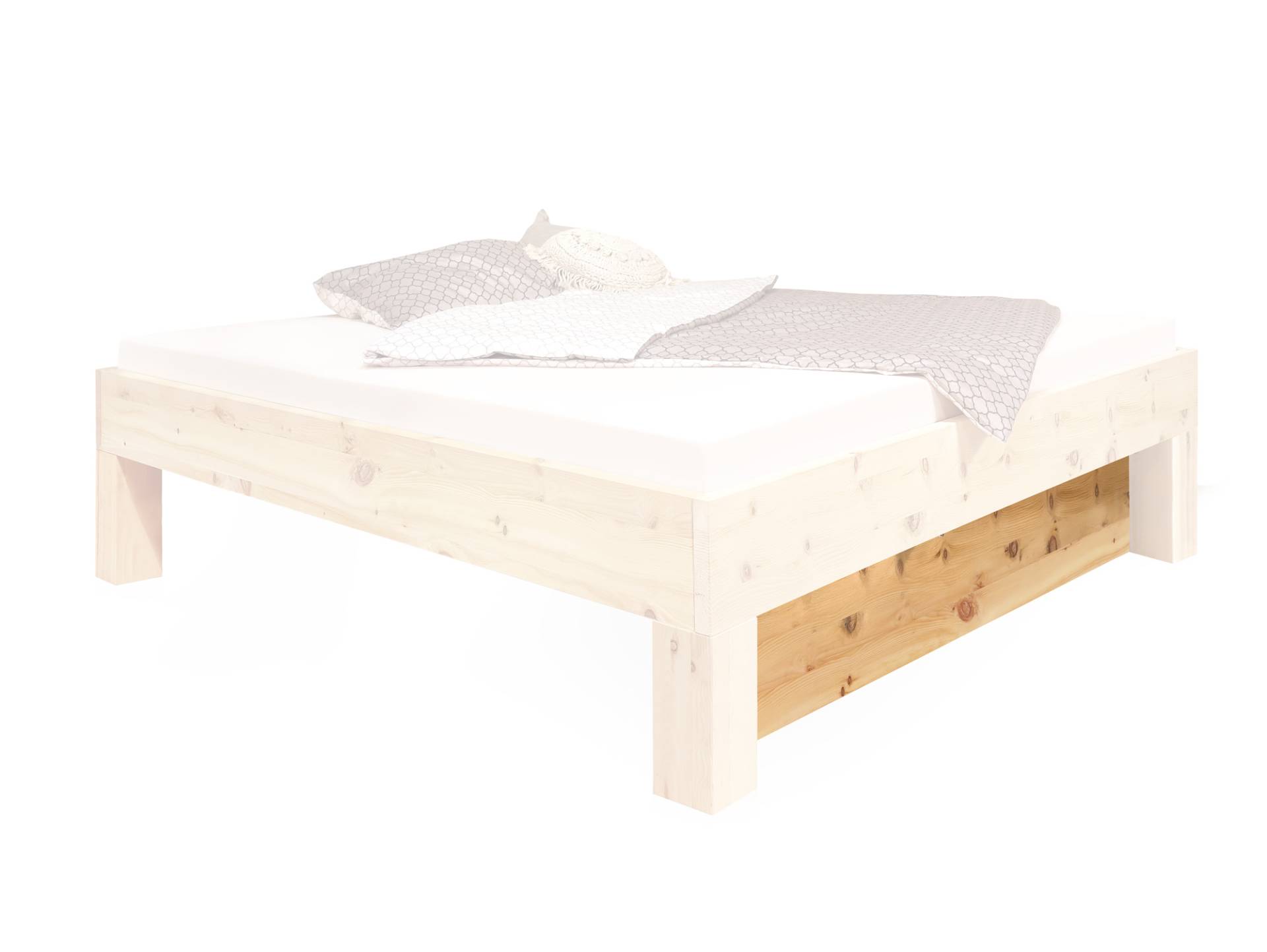 ZABINO Blende zum 4-Fuß-Bett, Material Massivholz, Zirbe von Möbel-Eins