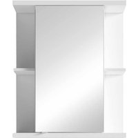 Badschrank mit Spiegeltür in Weiß 70 cm hoch - 60 cm breit von Möbel Exclusive