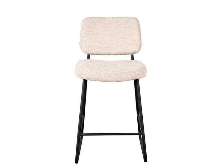 Barhocker aus Metall Boucle Stoff (2er Set) von Möbel-Exclusive