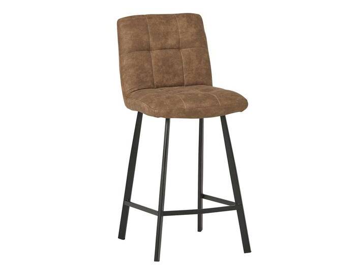 Barstuhl Set modern aus Microfaser & Metall 67 cm Sitzhöhe (2er Set) von Möbel-Exclusive
