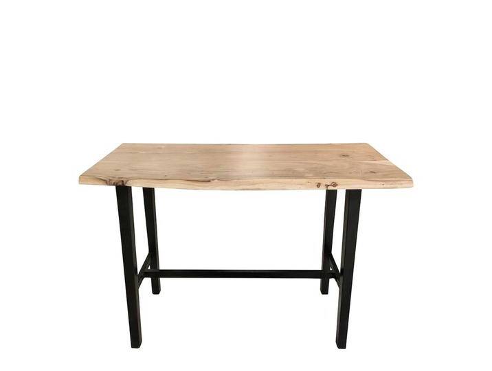 Baumkanten Tresentisch aus Akazie Massivholz und Stahl 125 cm breit Baumkanten Tresentisch aus Akazie Massivholz und Stahl 125 cm breit von Möbel-Exclusive