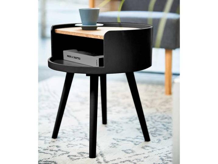 Beistelltisch mit Kork in modernem Design Vierfußgestell von Möbel-Exclusive