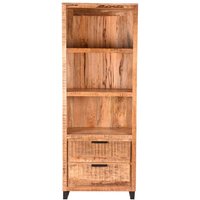 Bücherregal aus Mangobaum Massivholz 70 cm breit von Möbel Exclusive