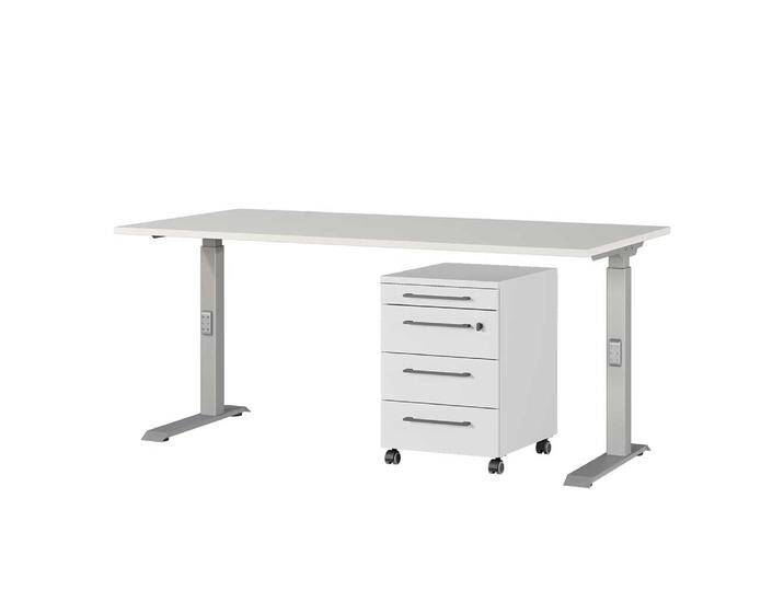 Bürotisch Schreibtisch mit Rollcontainer Made in Germany (zweiteilig) von Möbel-Exclusive
