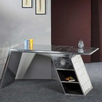 Bürotisch in Silber modern von Möbel Exclusive