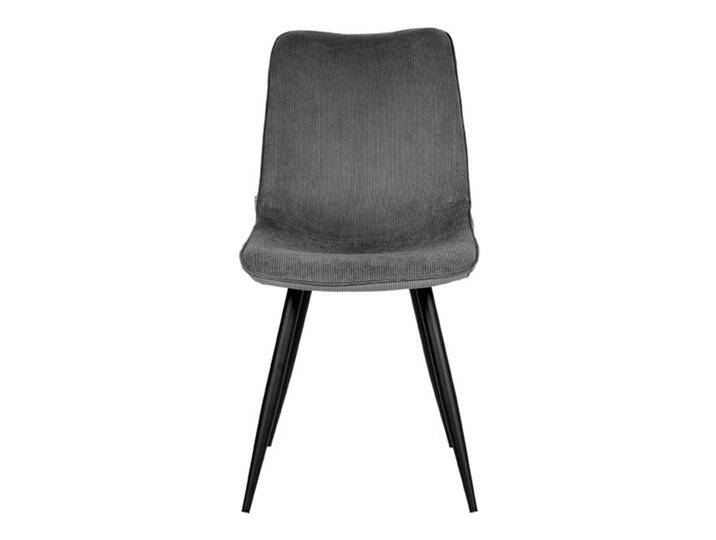 Cord Stuhl in Dunkelgrau 50 cm Sitzhöhe (2er Set) von Möbel-Exclusive