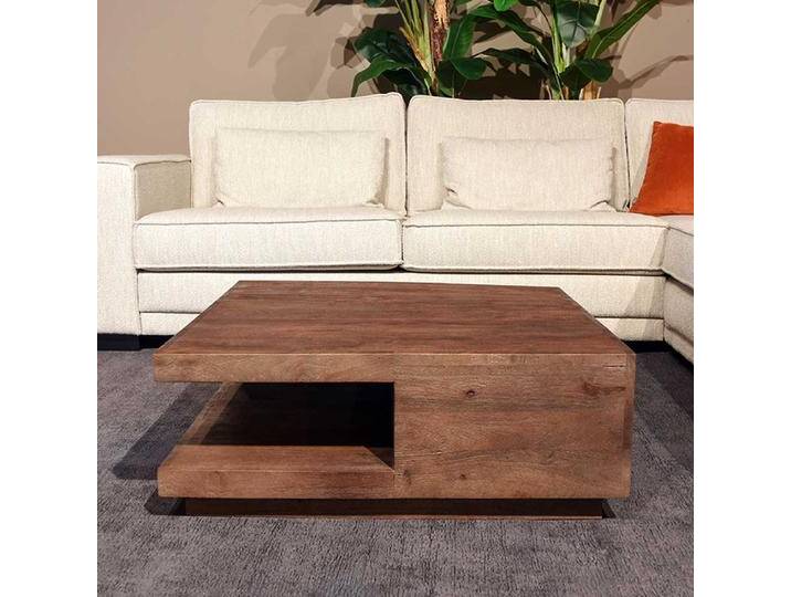 Couchtisch in Braun Massivholz von Möbel-Exclusive