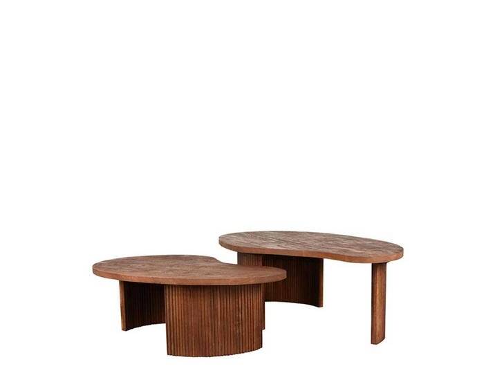 Couchtische zweiteilig Mangobaum Massivholz (zweiteilig) von Möbel-Exclusive