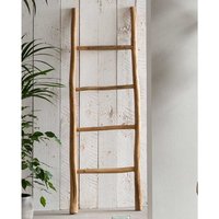 Deko Holzleiter aus Teak Recyclingholz Landhausstil von Möbel Exclusive