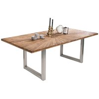 Designertisch aus Teak Recyclingholz und Stahl Loft Style von Möbel Exclusive