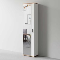 Dielenschrank mit Spiegel in modernem Design 196 cm hoch von Möbel Exclusive