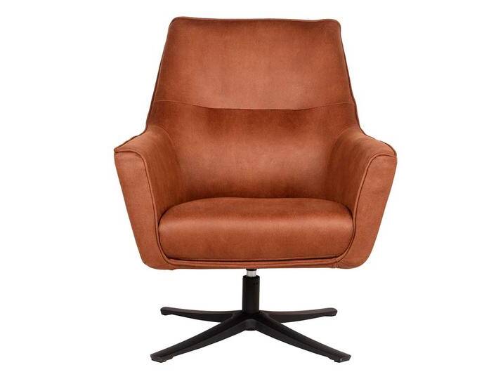 Einzelsessel in Cognac Braun Mikrofaser Gestell drehbar Einzelsessel in Cognac Braun Mikrofaser Gestell drehbar von Möbel-Exclusive