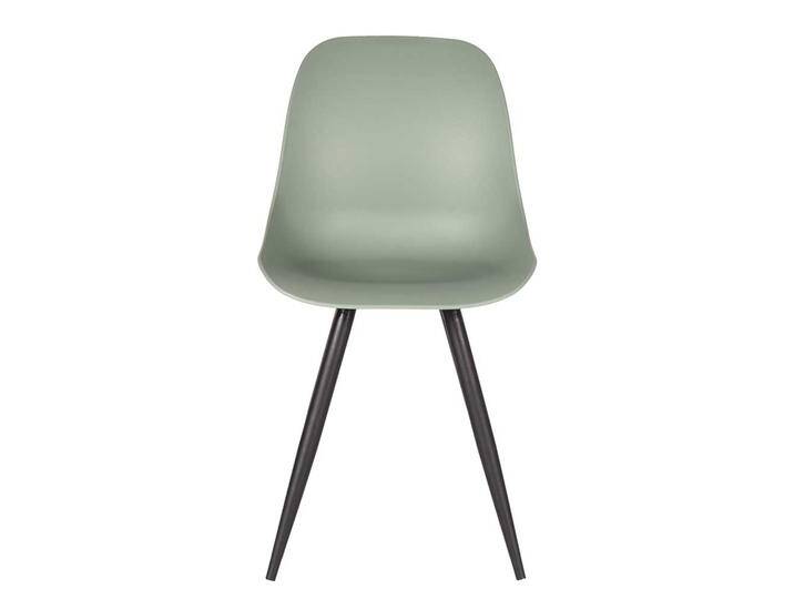 Esstischstuhl in Graugrün Kunststoff Skandi Design (2er Set) von Möbel-Exclusive