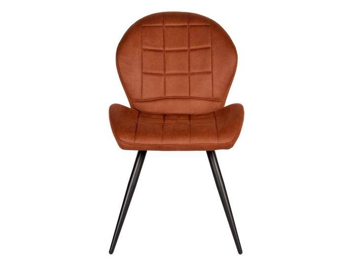 Esszimmer Polsterstuhl in Cognac Braun Microfaser modern (2er Set) von Möbel-Exclusive