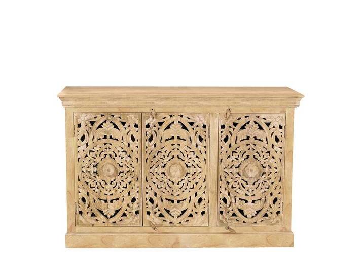 Esszimmer Sideboard in Mangobaum Sandfarben Vintage Look Esszimmer Sideboard in Mangobaum Sandfarben Vintage Look von Möbel-Exclusive