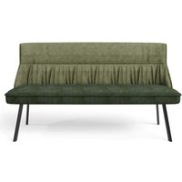 Esszimmersitzbank Grün 180 cm breit Vierfußgestell aus Metall von Möbel Exclusive