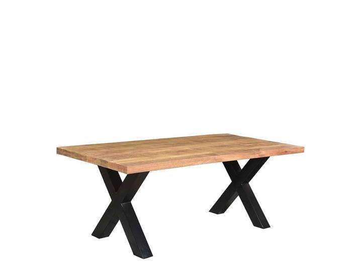 Esszimmertisch aus Mangobaum Massivholz und Metall Loft Design Esszimmertisch aus Mangobaum Massivholz und Metall Loft Design von Möbel-Exclusive