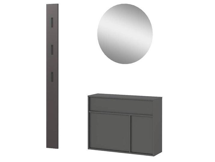 Garderobe Flur Flur Set in Dunkelgrau und modernem Design (dreiteilig) von Möbel-Exclusive