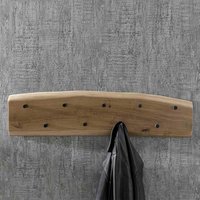 Garderobenhakenleiste aus Akazie Massivholz Loft Design von Möbel Exclusive