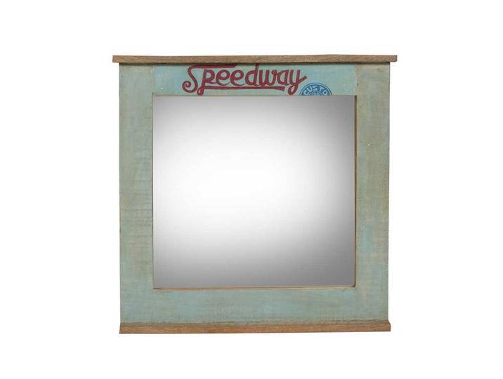 Garderobenspiegel aus Recyclingholz Bunt von Möbel-Exclusive