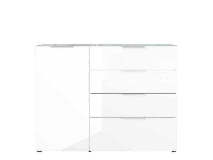 Große Kommode in Weiß Glas beschichtet Made in Germany von Möbel-Exclusive