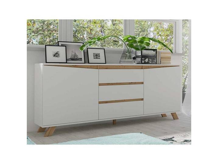 Großes Sidebord weiss 180 cm breit - 76 cm hoch Skandi Design von Möbel-Exclusive