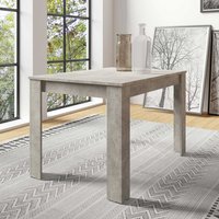 Industrial Küchen Tisch in Beton Optik Grau melaminbeschichtet von Möbel Exclusive