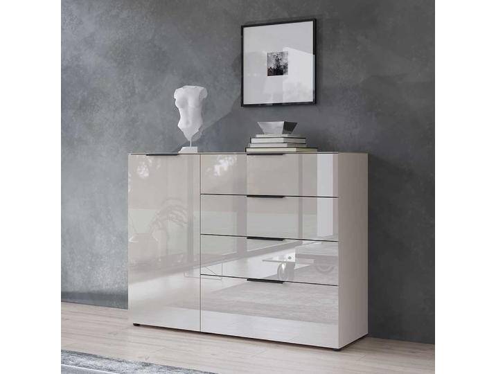 Kommode Sideboard in Hellgrau mit Metallgriffen Kommode Sideboard in Hellgrau mit Metallgriffen von Möbel-Exclusive