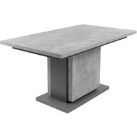 Küchen Tisch Beton Optik im Industry und Loft Stil einer Einlegeplatte von Möbel Exclusive