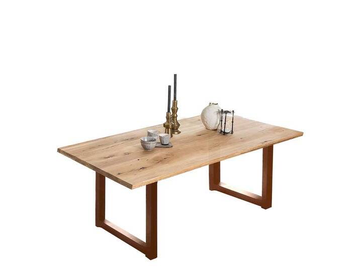 Küchen Tisch in Wildeiche und Braun Massivholzplatte Küchen Tisch in Wildeiche und Braun Massivholzplatte von Möbel-Exclusive