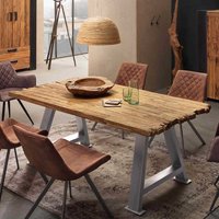 Loft Esstisch aus Recyclingholz und Metall lackiert von Möbel Exclusive